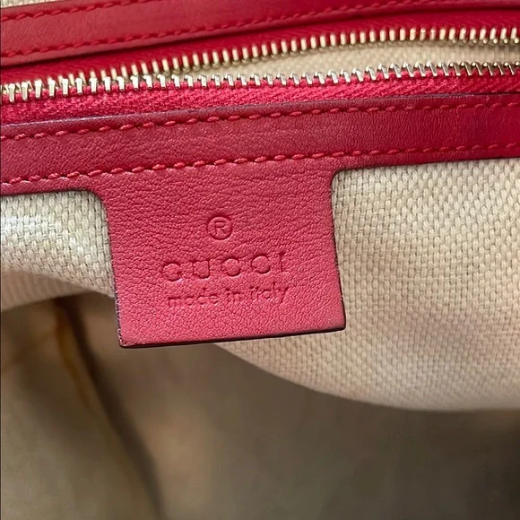 Gucci Valentine Edition Leather Guccisima Satchel - Picture 12 of 16
